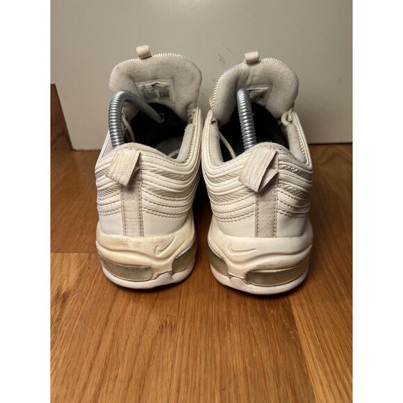 Nike Air Max 97 Shoes Mens Size 10 White Metallic Silver Running 921826-101 - Picture 6 of 10